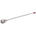 Stanton Trading Bar Spoon, Twisted Handle With Red Knob, Large Bowl, One-piece 111K